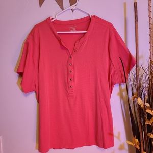 Calvin Knein Quarter Button Tee Shirt